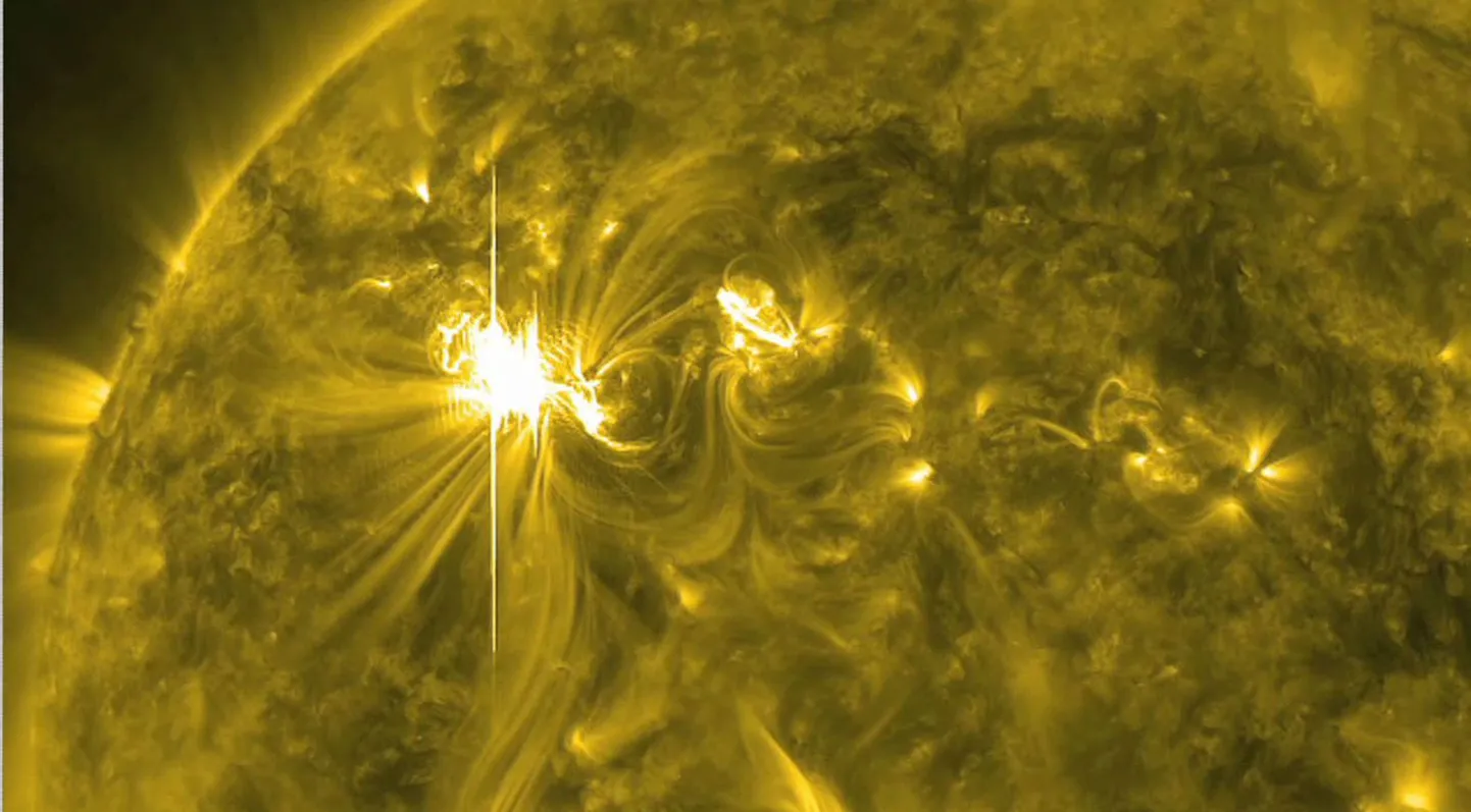 NASA pilt 6. märtsi päikesetormist.