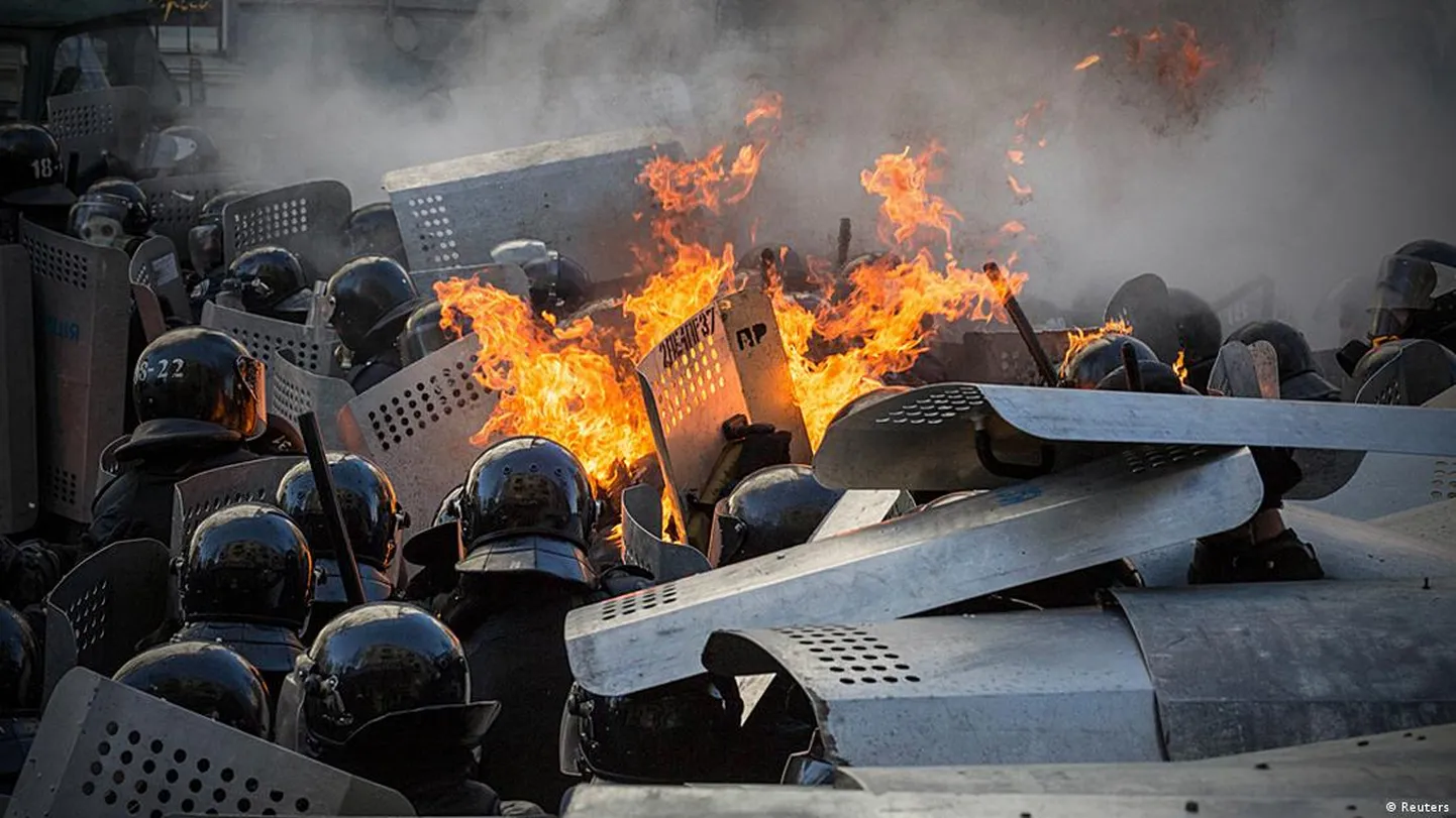 Градус противостояния в те дни повышался ежечасно (Киев, 18 февраля 2014 года)