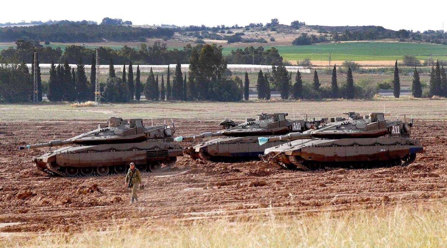 Iisraeli peamine lahingutank Merkava 6. mail Gaza sektoris.