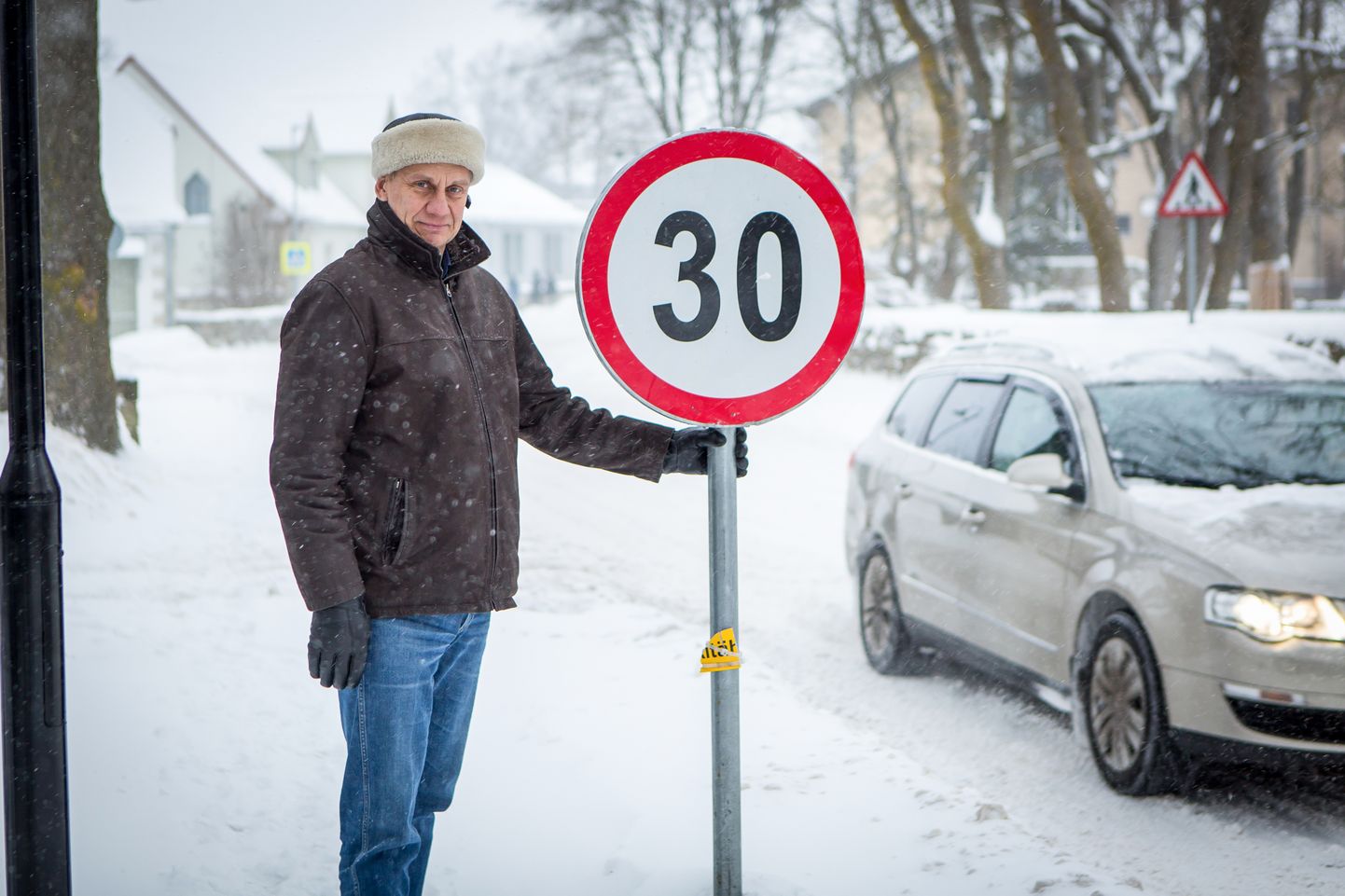 TAGAKS TURVALISUSE: Anton Terase arvates võiks kogu linnas kehtida kiiruspiirang 30 km/h.
Maanus Masing