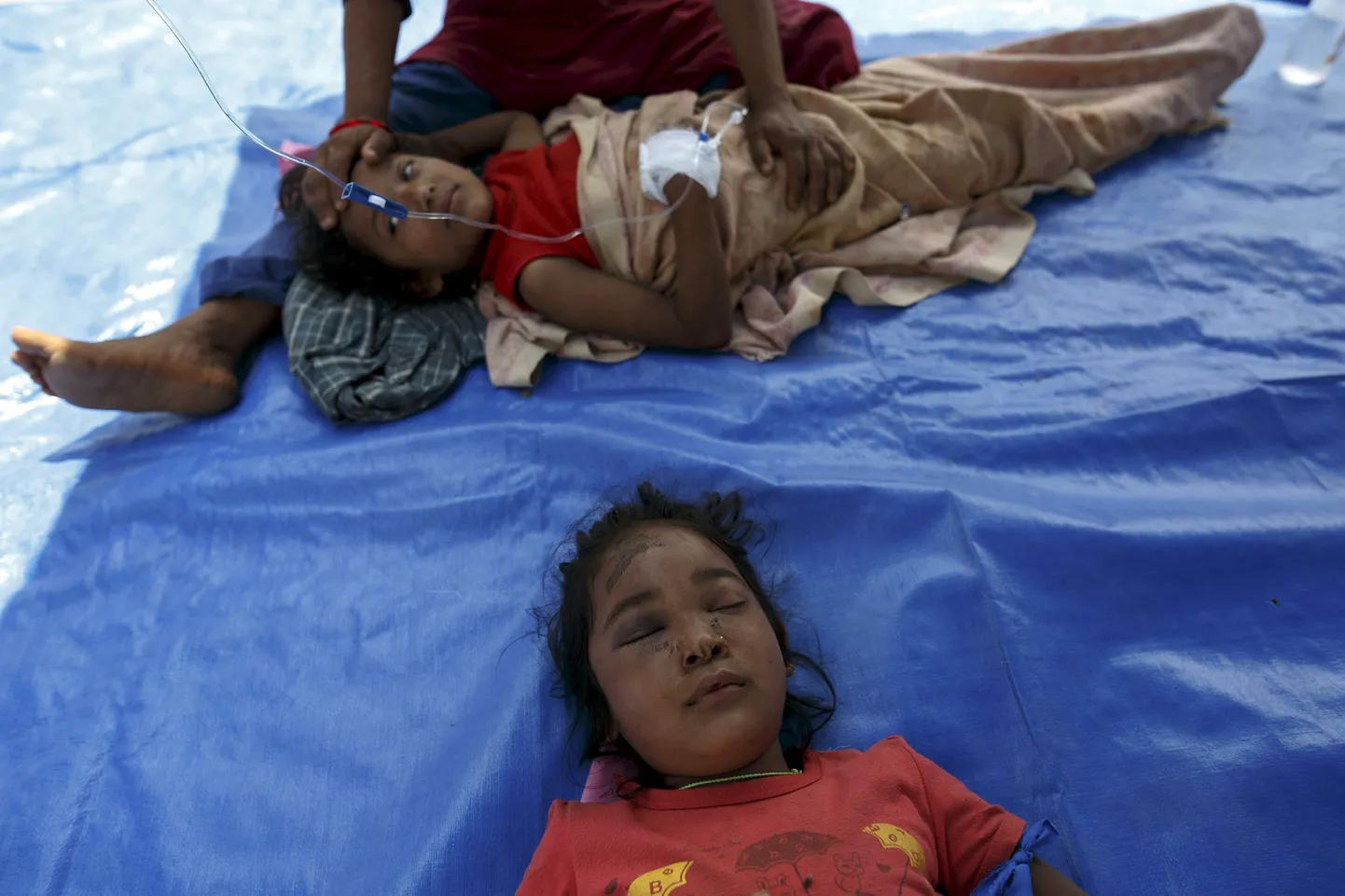 Maavärina ohvrid Nepali haiglas.
