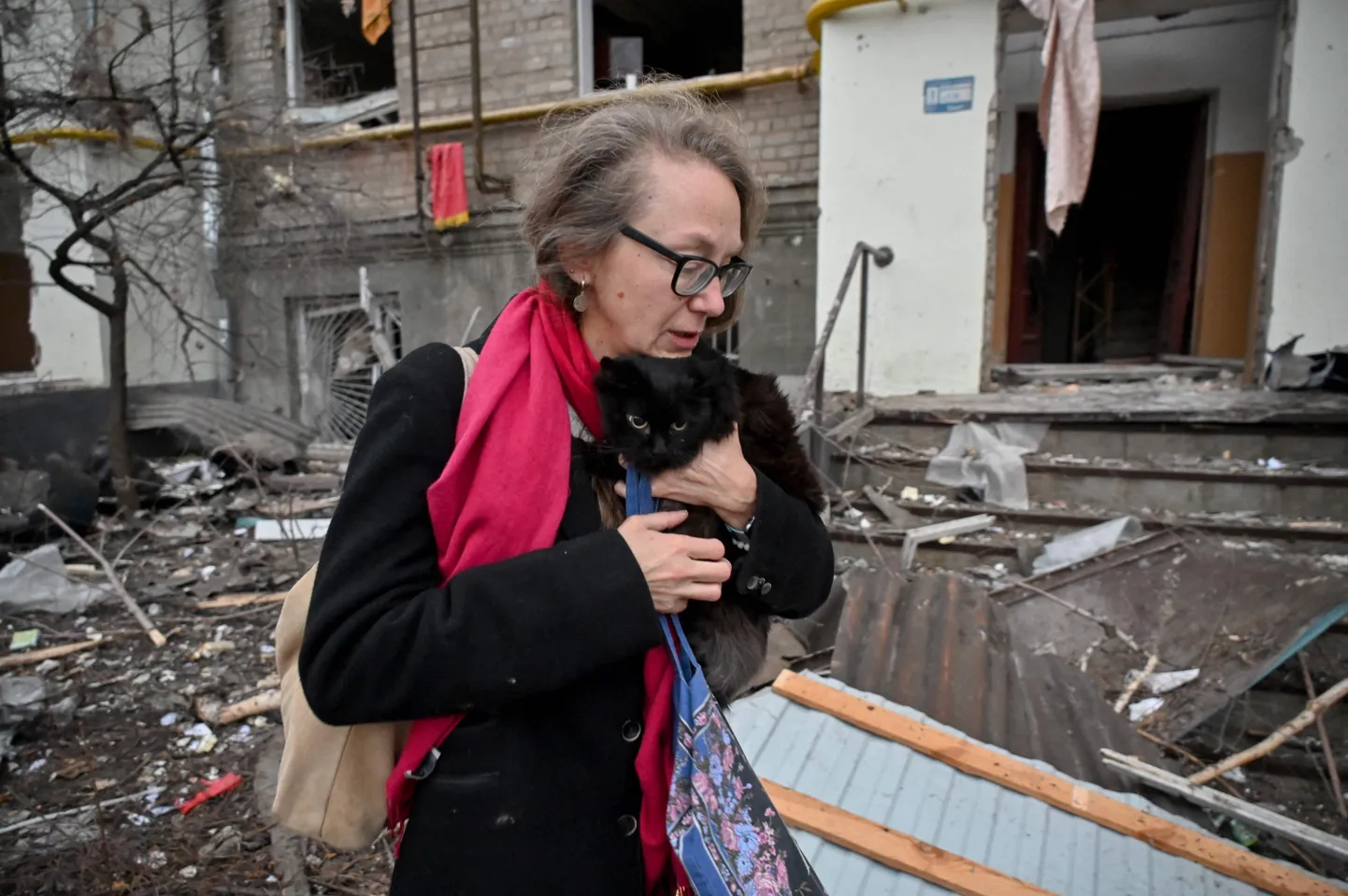 Последствия ракетного удара по Харькову 2 января.