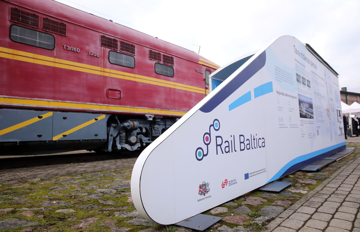 Rail Baltica projekti näitus Läti Raudteemuuseumis.