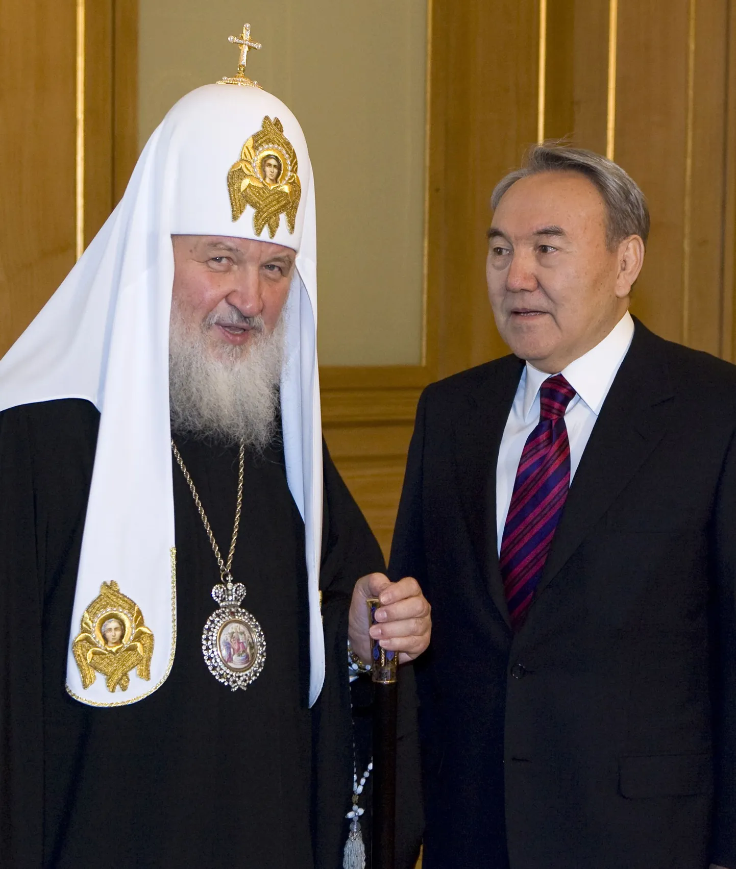 Kasahstani president Nursultan Nazarbajev ja Moskva ning kogu Venemaa patriarh Kirill.