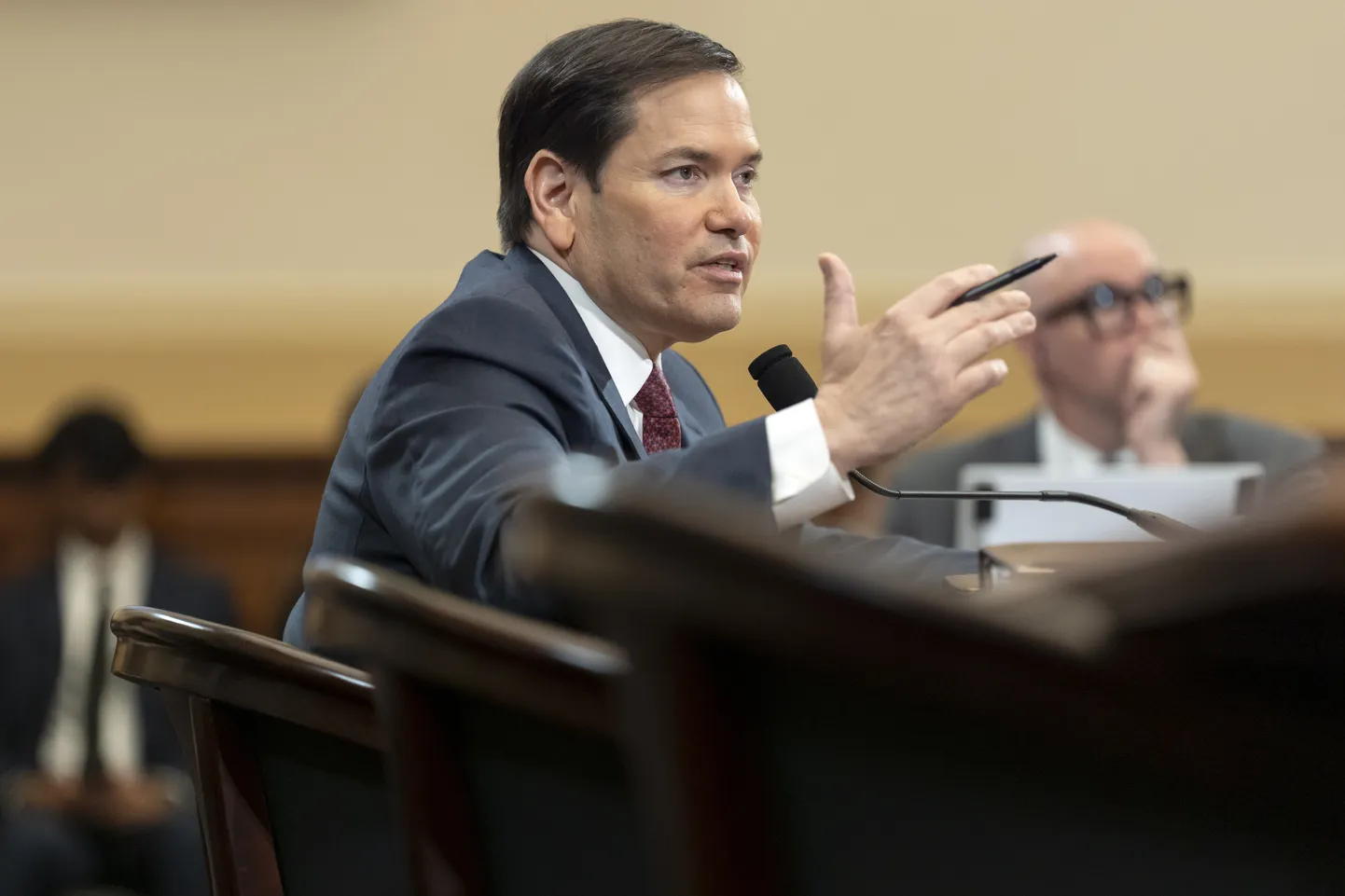 USA välisminister Marco Rubio 21. mail kongressi kuulamisel.