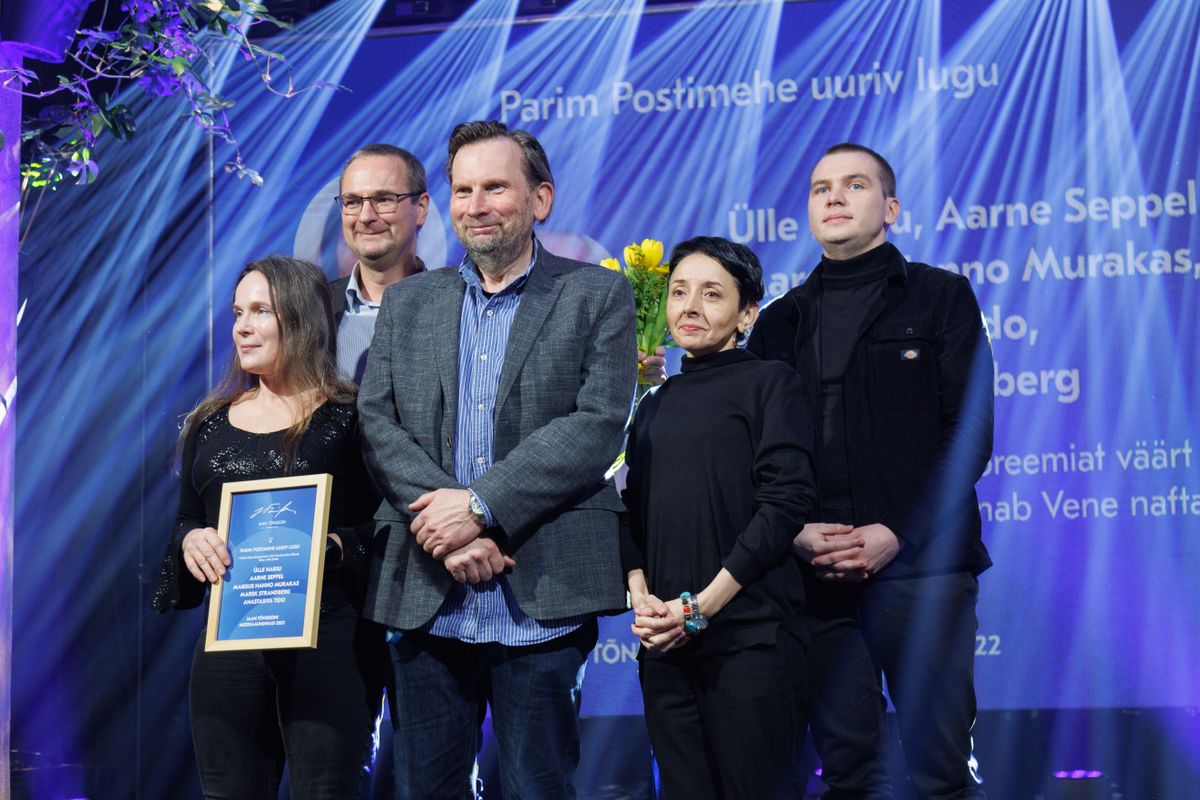 Vasakult paremale: Ülle Harju, Aarne Seppel, Marek Strandberg, Anastasiya Tido ja Margus Hanno Murakas.