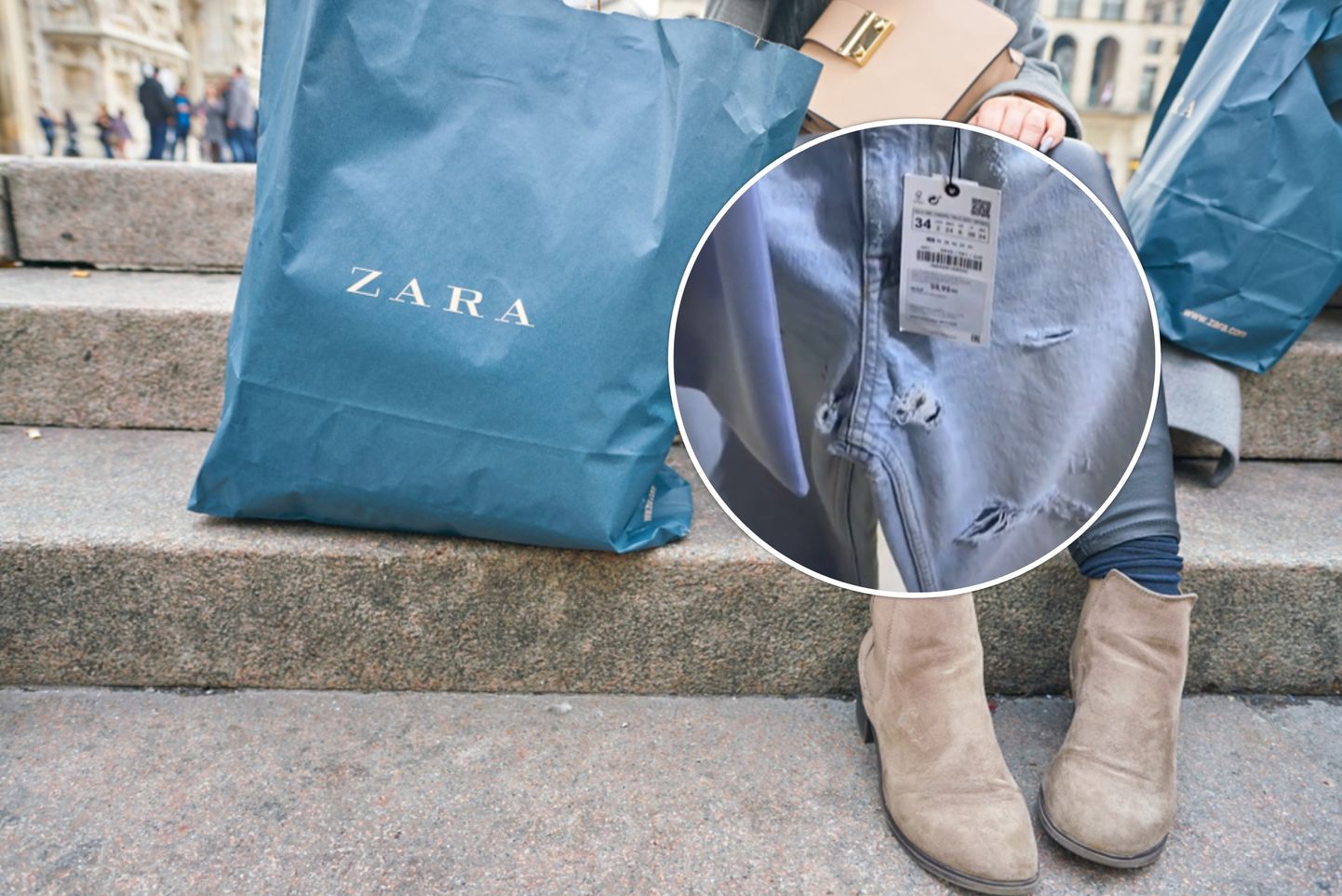 Augulise jalgevahega Zara teksad tekitavad ostjates hämmingut.