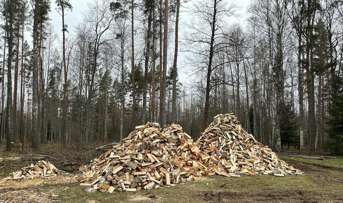 Kasehalgude hunnikud Käsmu külas.