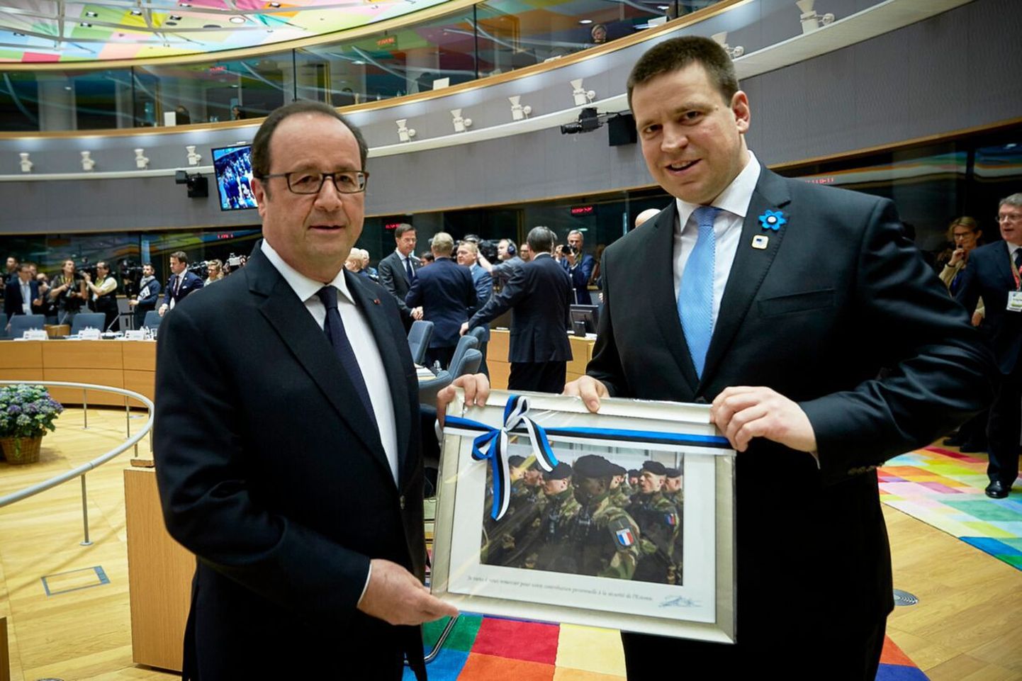 Jüri Ratas ja Francois Hollande.