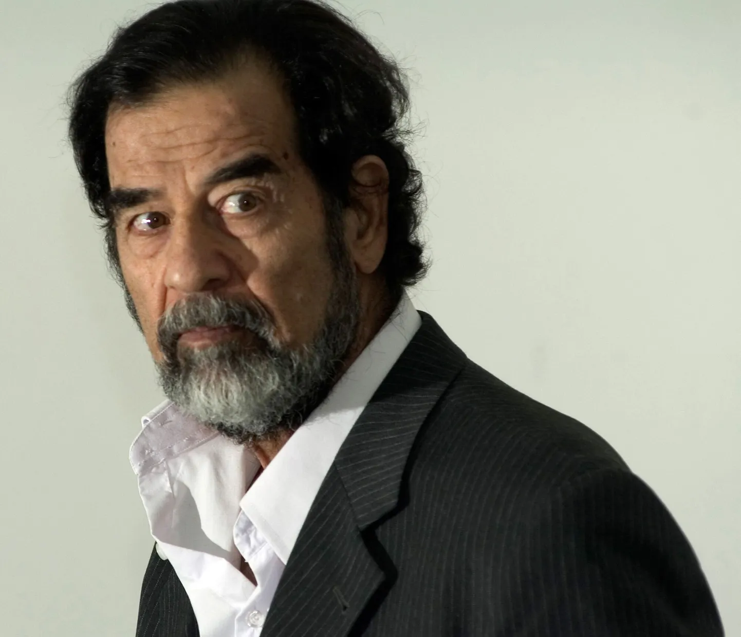 Saddam Hussein.
