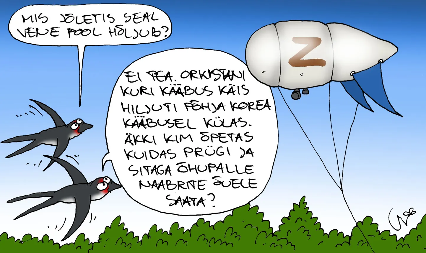 Urmas Nemvalts joonistab.