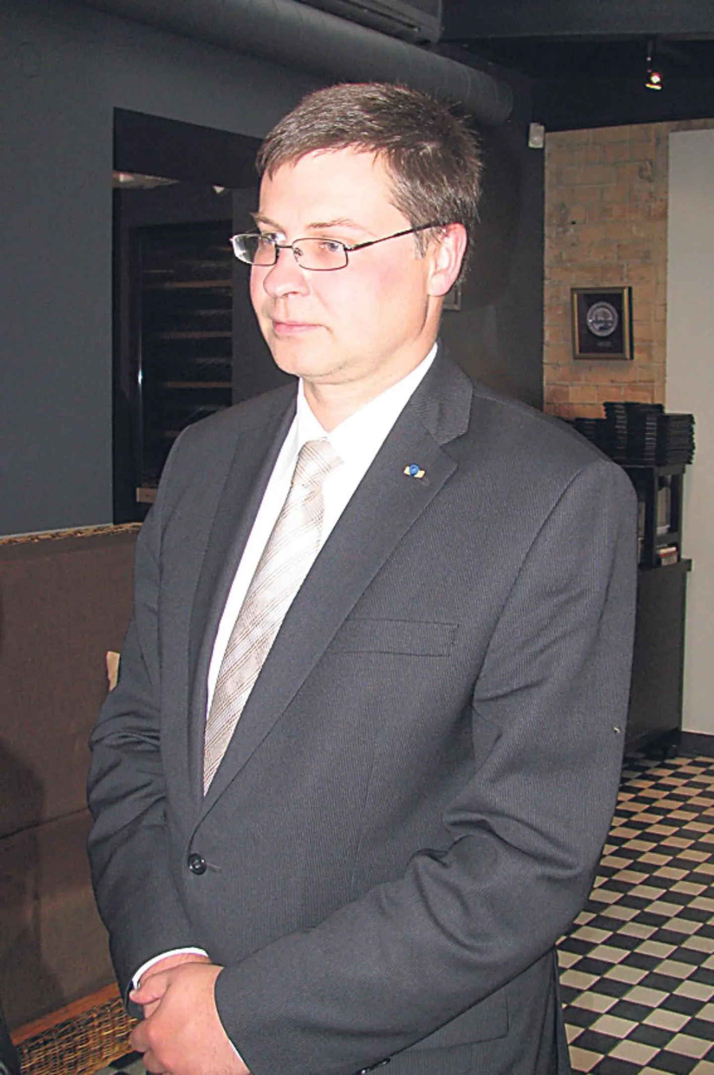 Läti Vabariigi peaminister Valdis Dombrovskis tahab eurot.