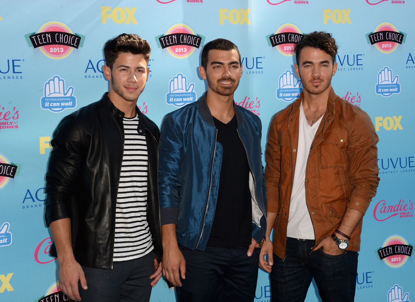 Nick Jonas, Joe Jonas ja Kevin Jonas 2013.