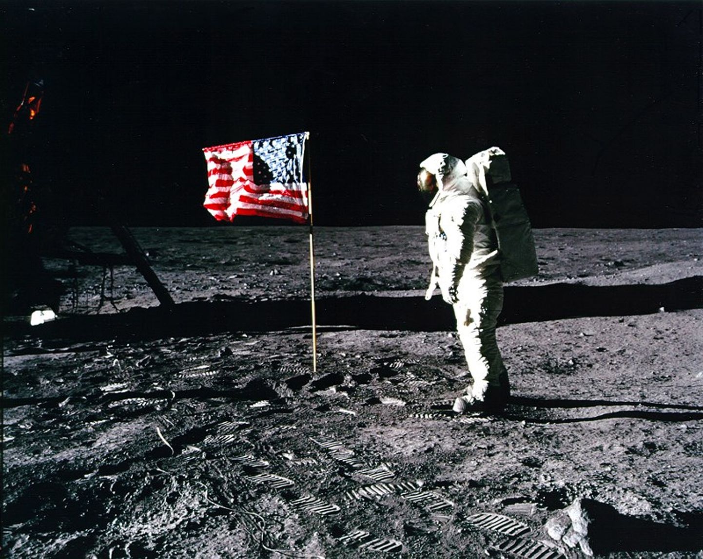 Buzz Aldrin kuu pinnal. Pilt on illustratiivne.