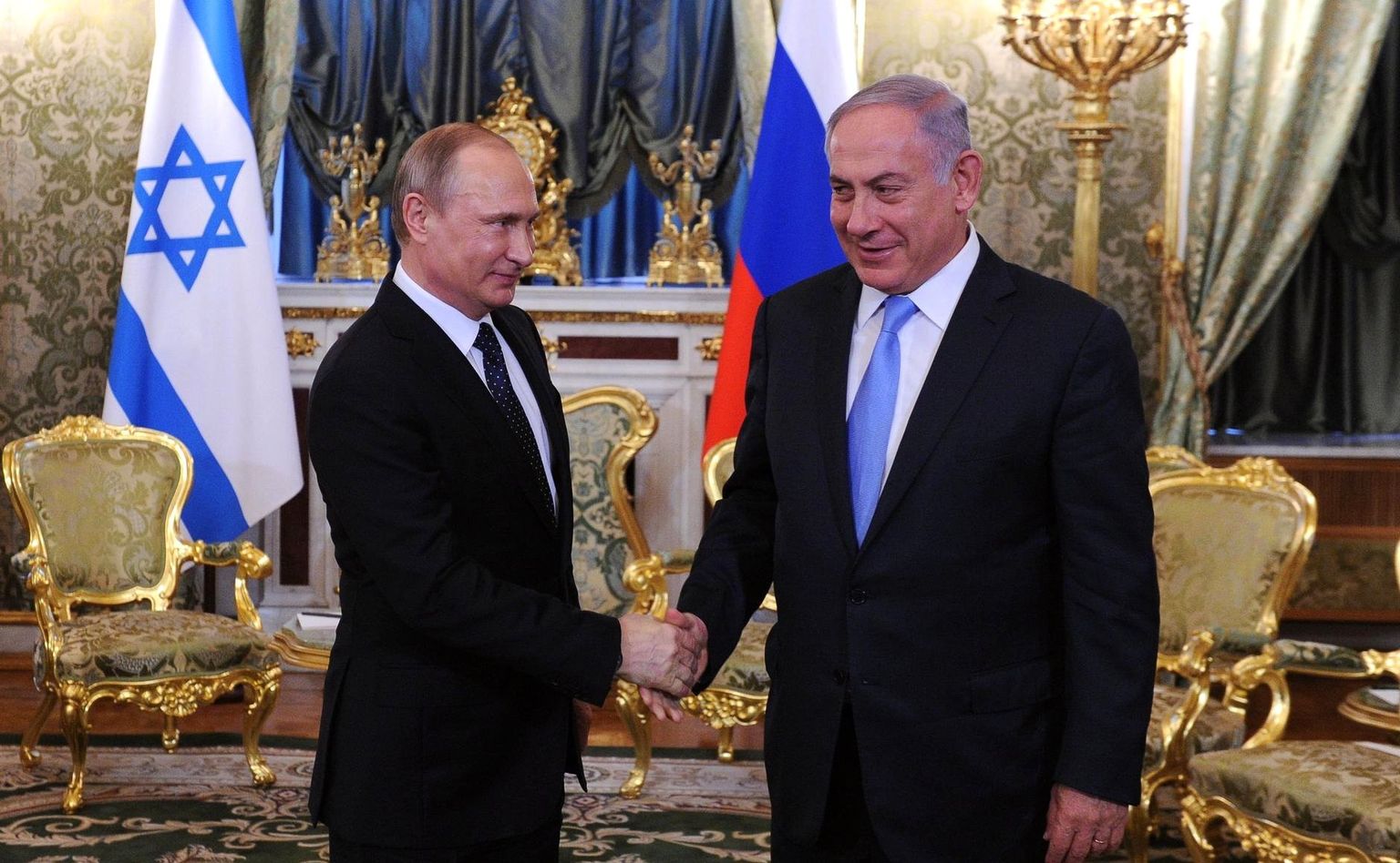 Владимир Путин и Биньямин Нетаньяху в Кремле в 2016 году.