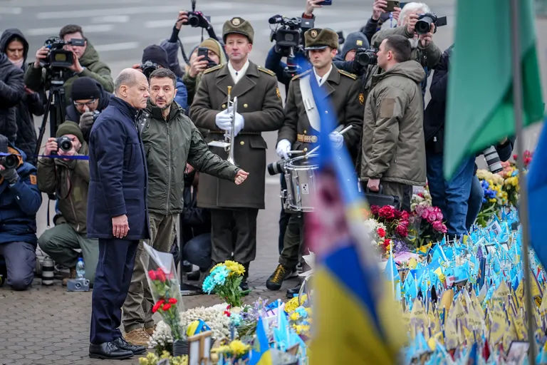 Олаф Шольц в Киеве.