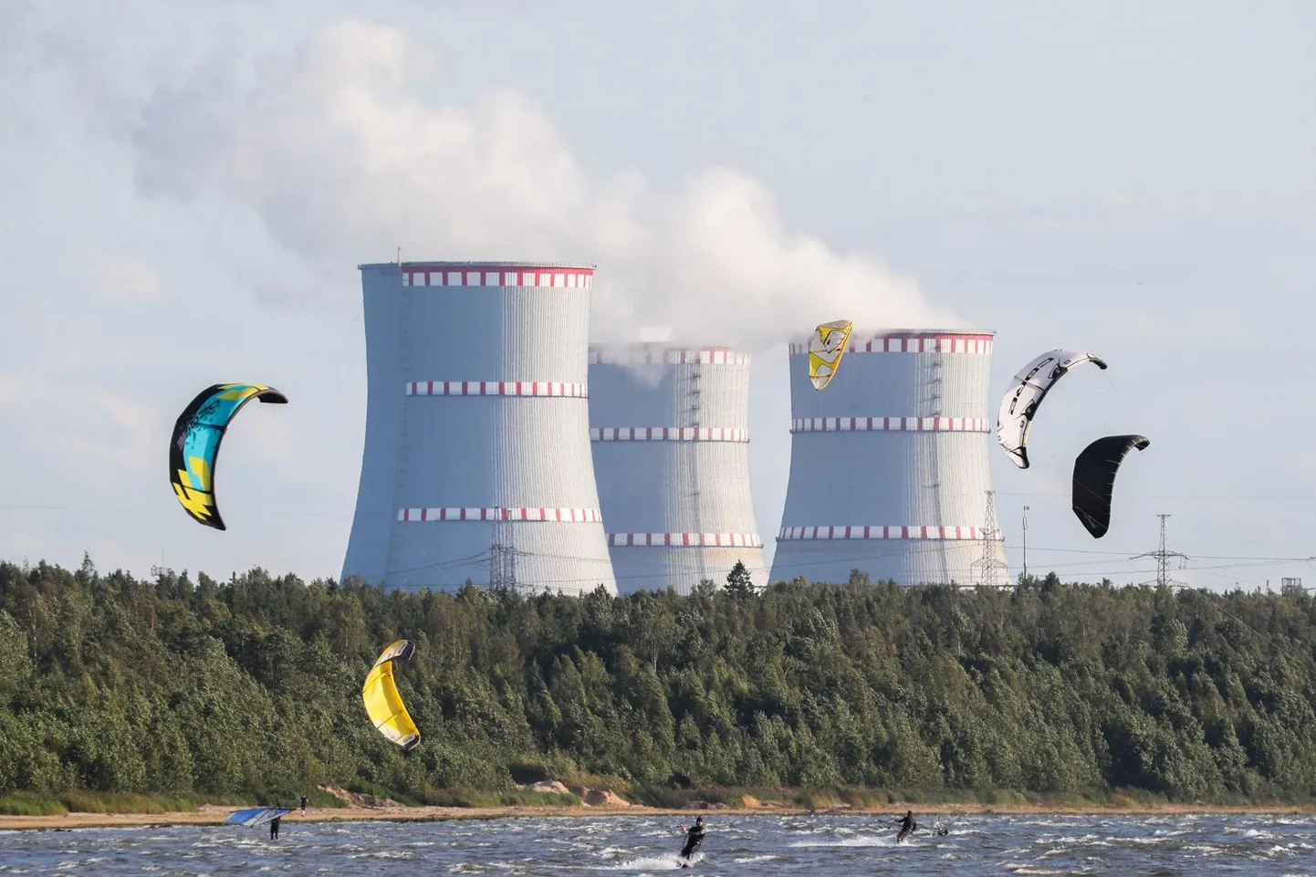 The Sosnovy Bor NPP lies just 70 kilometers from the Estonian border. Officials say there have been no problems at the plant.
