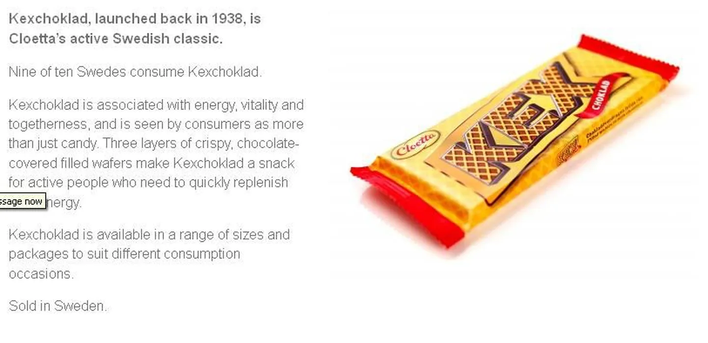 Kex šokolaad.