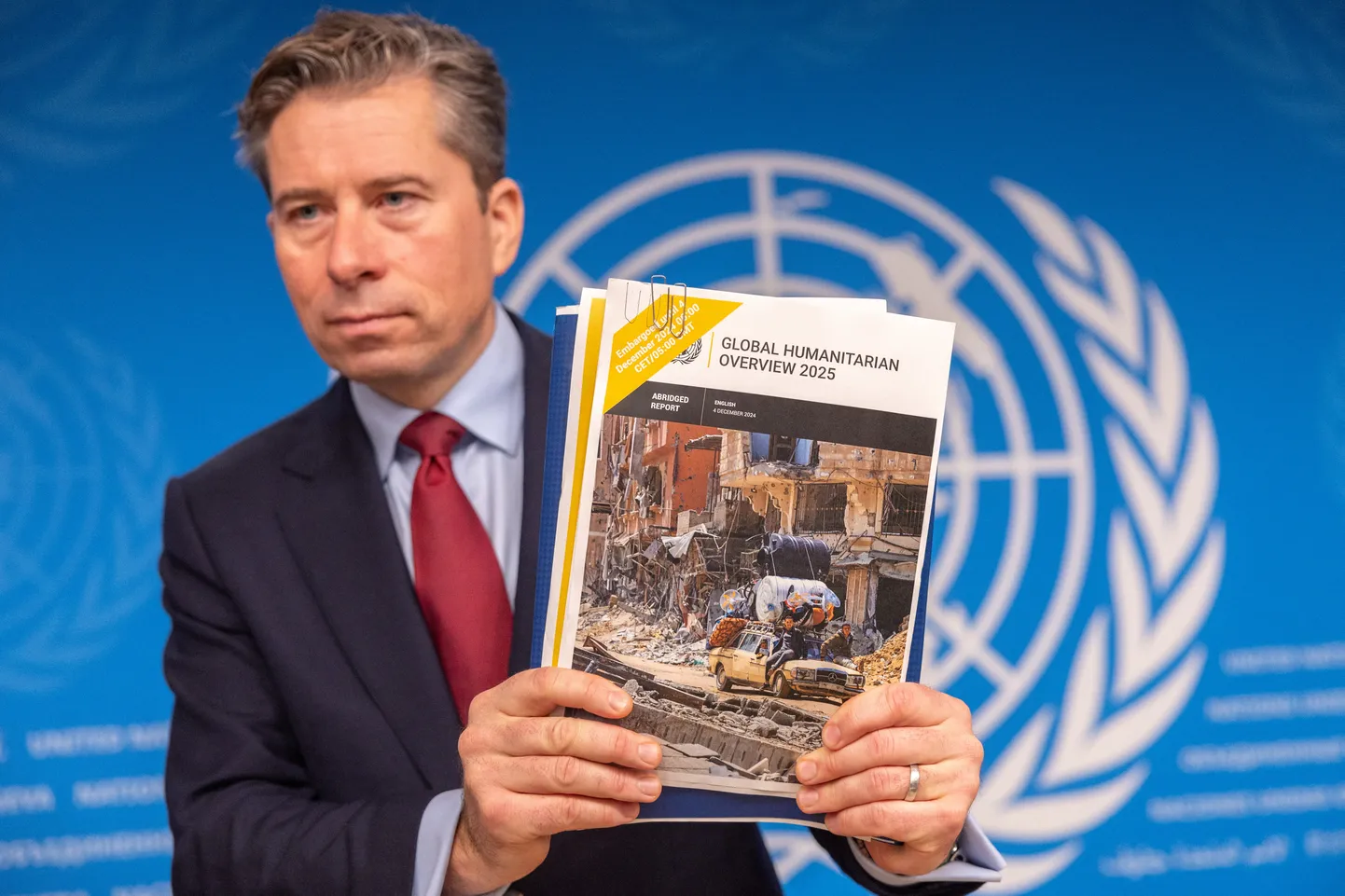 ÜRO asepeasekretär humanitaarasjades ja maailmaorganisatsiooni humanitaarabi koordinatsioonibüroo (OCHA) juht, Briti diplomaat Tom Fletcher esitles Šveitsis Genfis ülevaadet üleilmsest olukorrast.