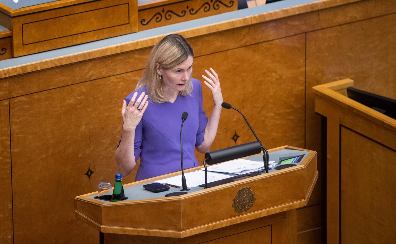 Riina Sikkuti umbusaldamine riigikogus eile läbi ei läinud.