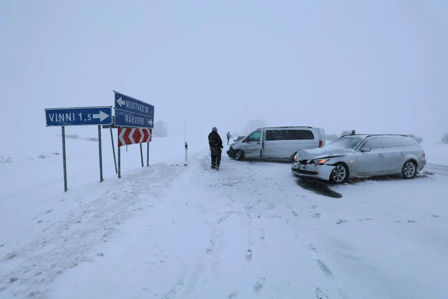 Liiklusõnnetus Rakvere–Luige tee seitsmendal kilomeetril.