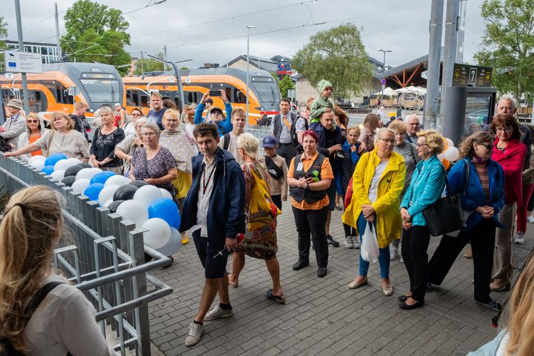 Elron tähistas uute rongide kasutusevõtmise 10. aastapäevaga üritusega Balti jaamas.