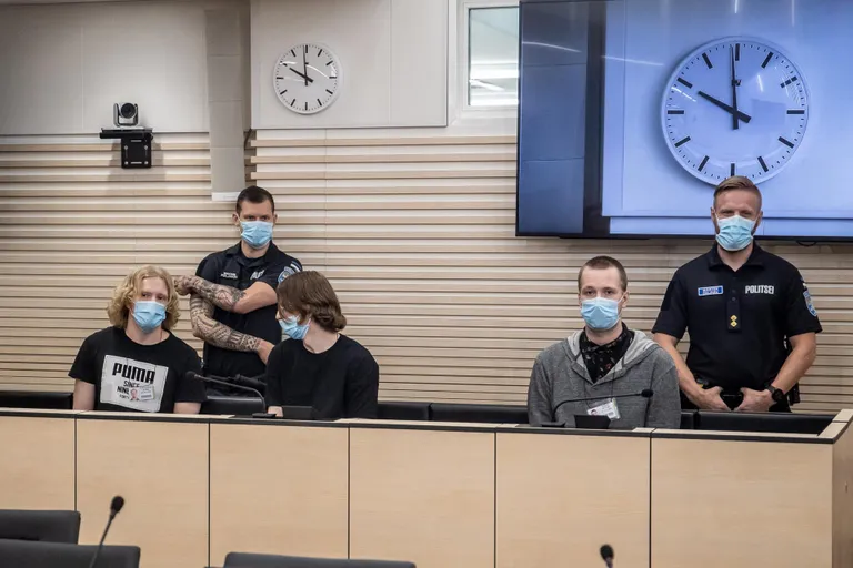Vasakult paremale: Rait Kaspar Purje, Robert Davtjan, Oskar Süvari. 14. juuni 2021.