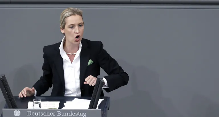 Erakonna Alternatiiv Saksamaale (AfD) parlamendifraktsiooni juht Alice Weidel.