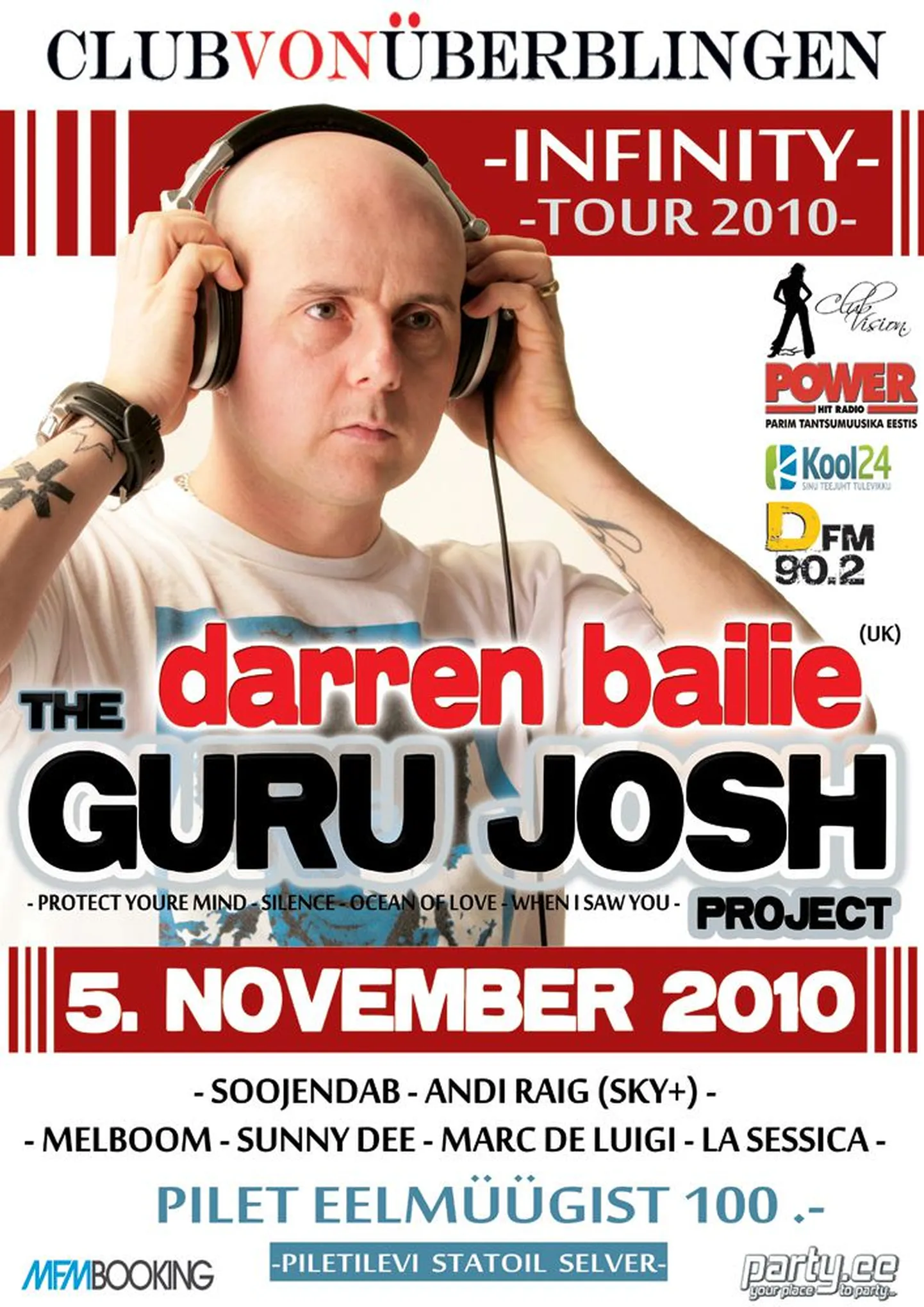 Guru Josh 5. novembril Club von Überblingenis!