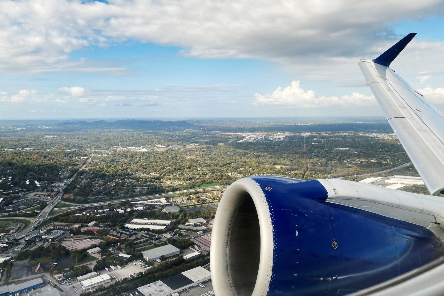 Delta lennuk USA-s Nashville'i kohal 23. oktoober 2020.