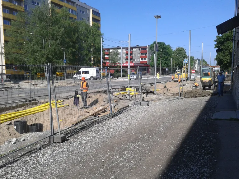 Teetööd Majaka tänaval. Foto: