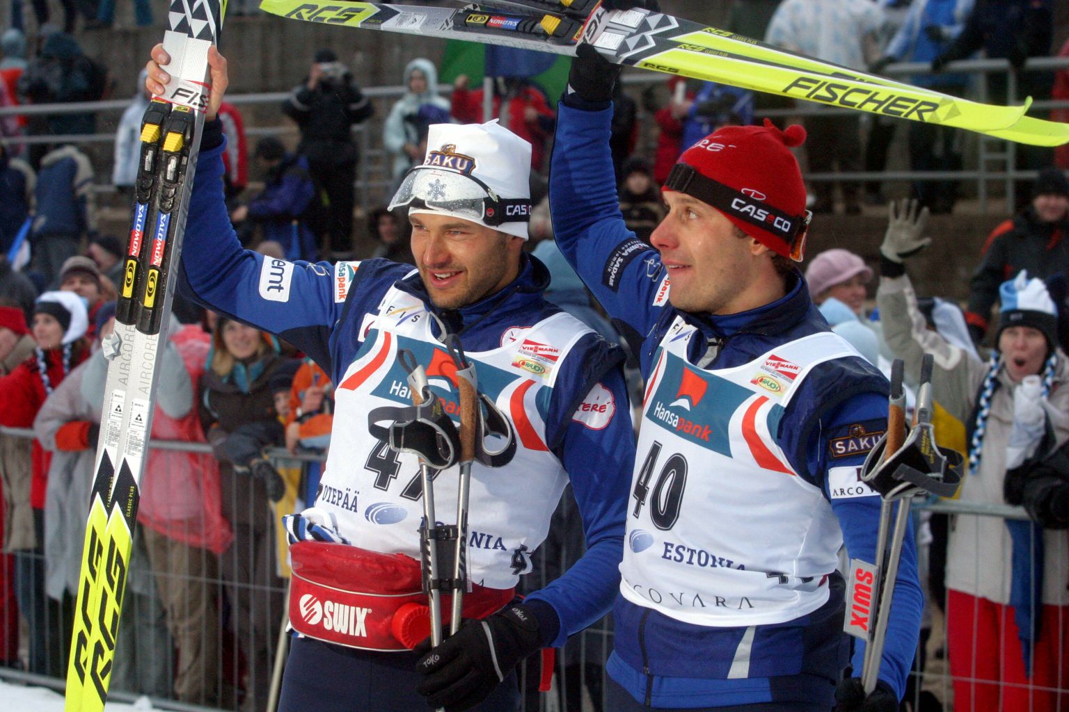 Triumf! 2005. aastal võitis koduradadel Andrus Veerpalu, Jaak Mae oli kolmas.