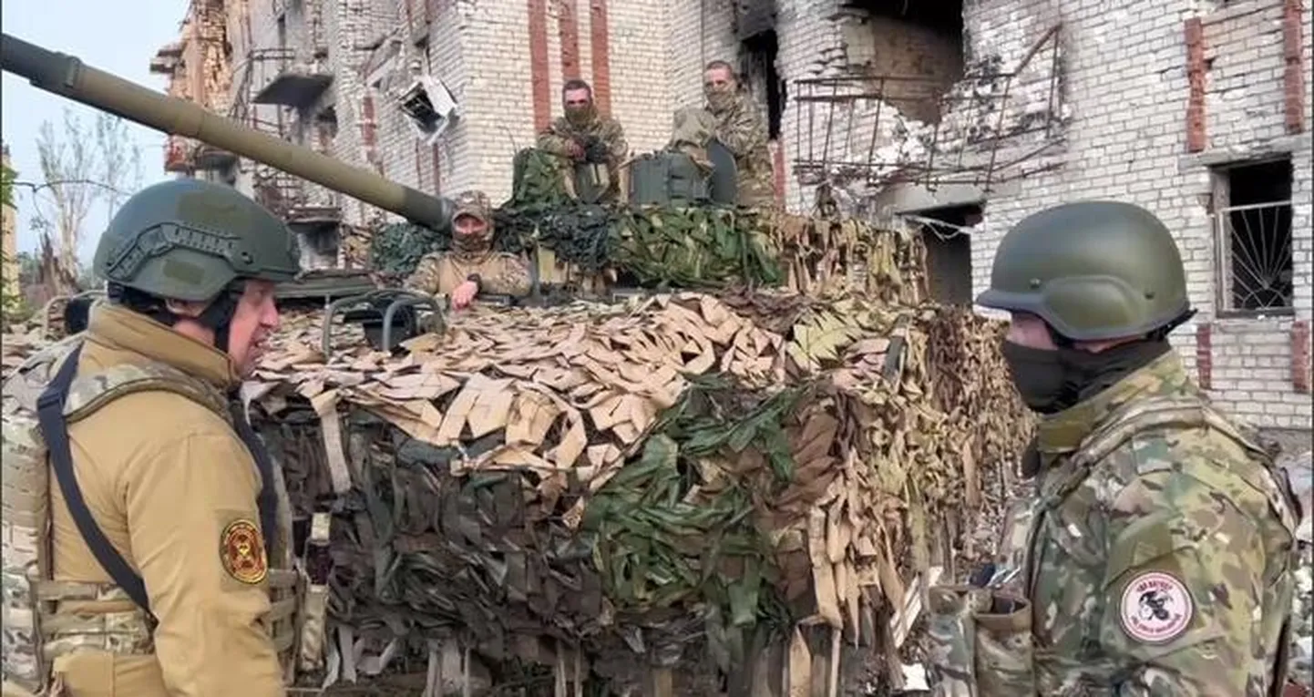 Евгений Пригожин в Бахмуте