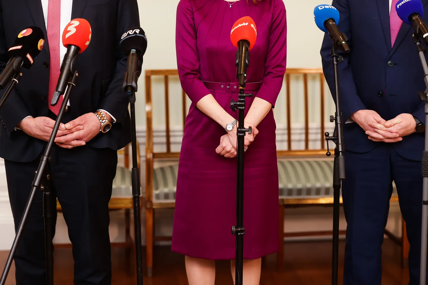 Koalitsiooniläbirääkimiste pressikonverents.