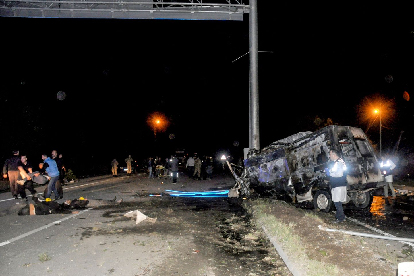 Bussiõnnetus Türgis. Foto on illustreeriv.