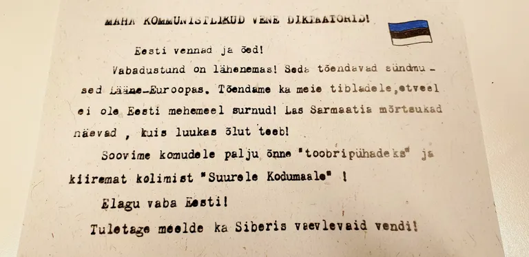 Tartu koolipoiste lendleht 1956. aasta sügisel.