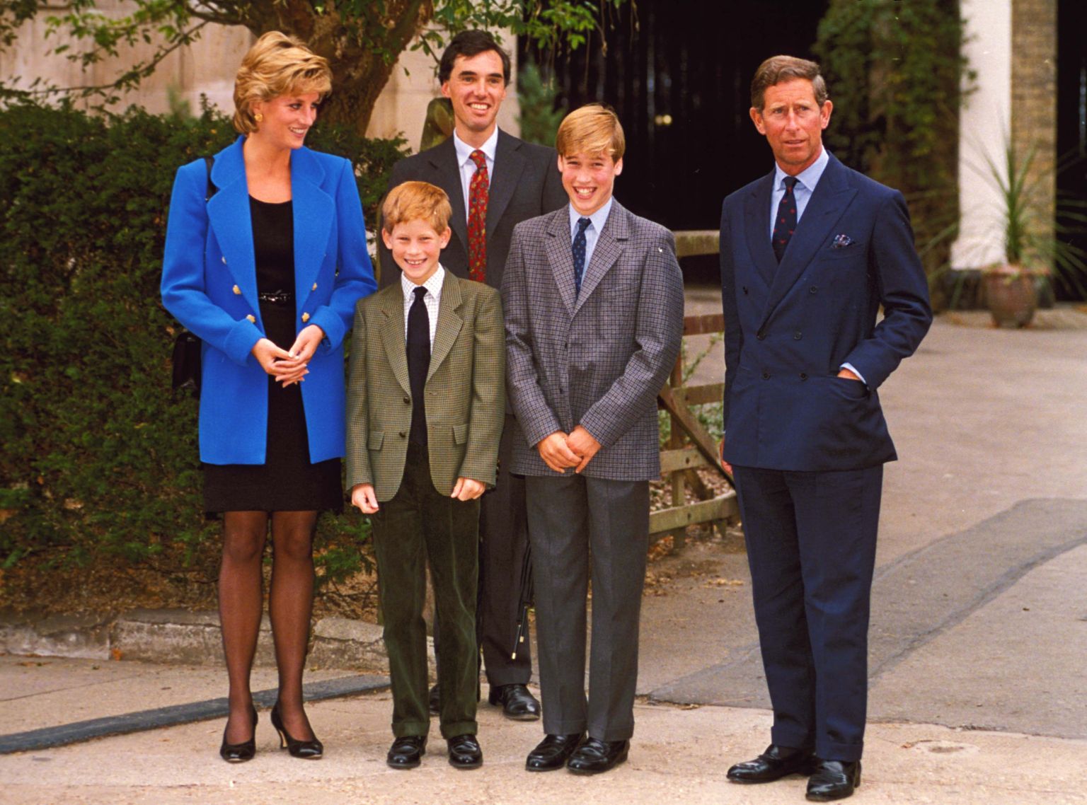 Printsess Diana, printsid Harry ja William ning praegune kuningas Charles III