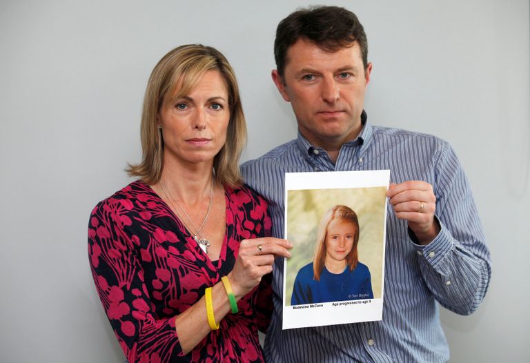 Kate ja Gerry McCann politseipildiga, milline nende tütar Madeleine võib praegu välja näha