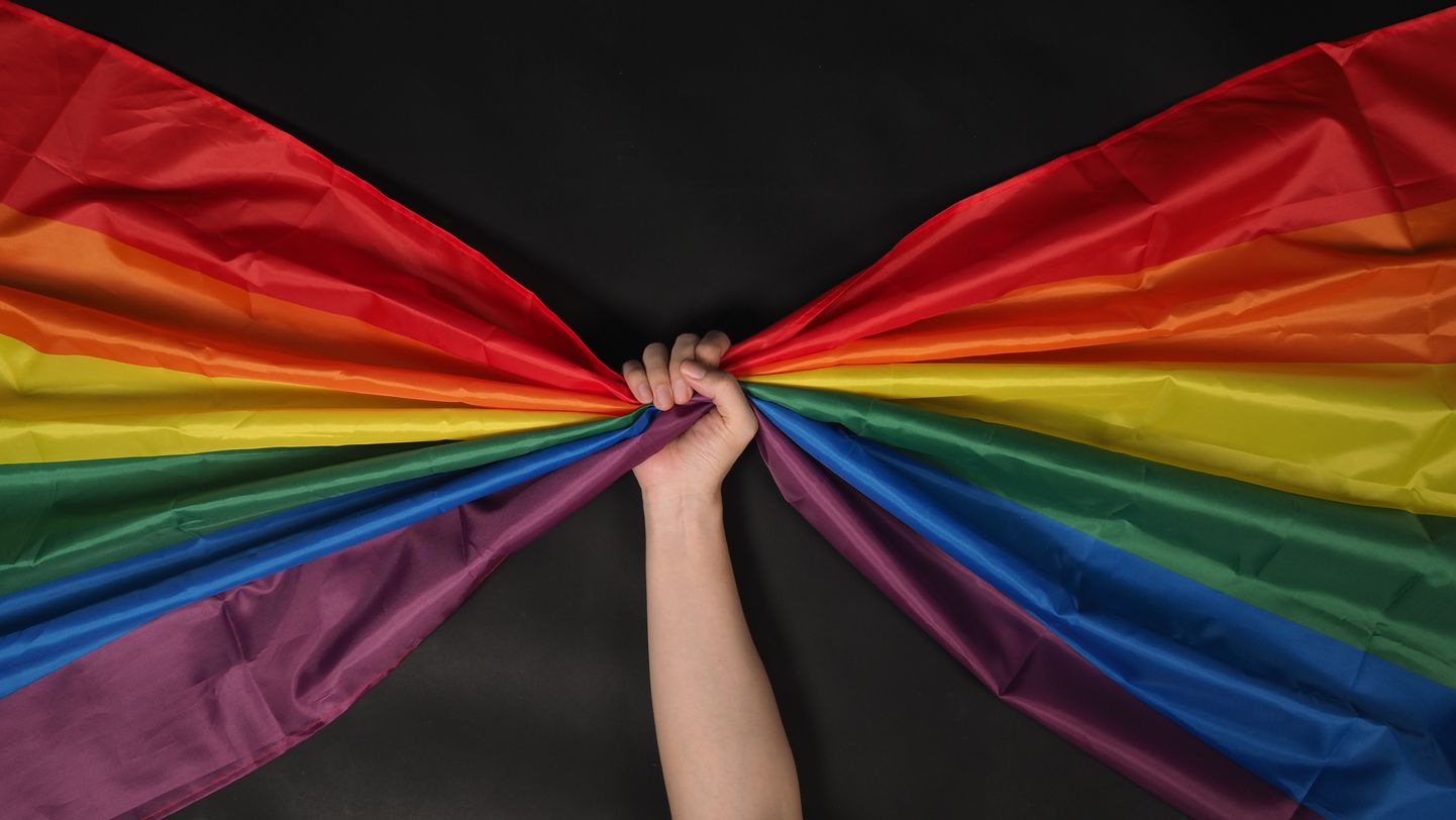 Флаг ЛГБТ. Иллюстративное фото.