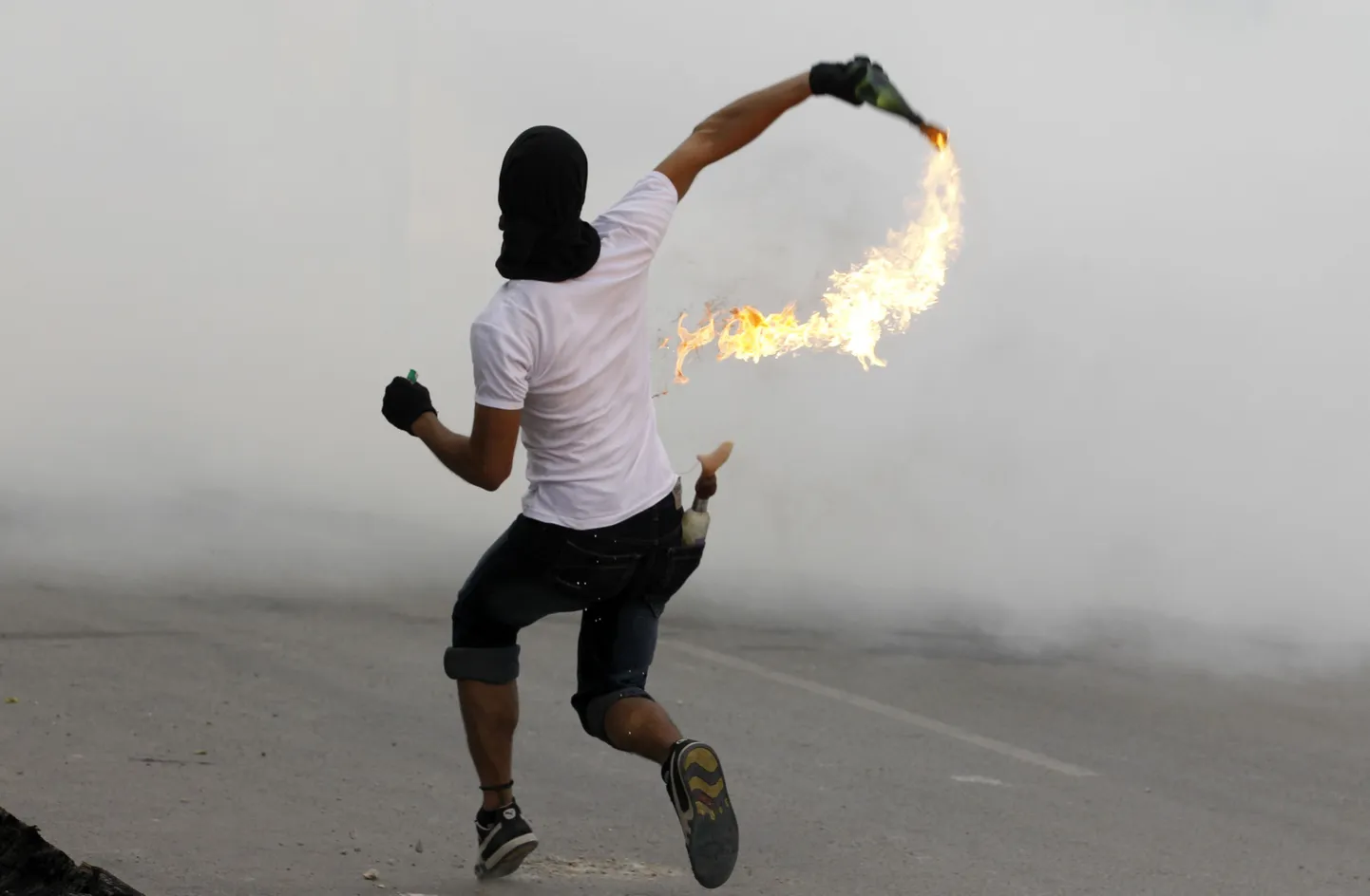 Bahreini protesteerija.