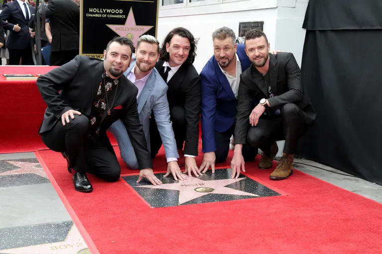*NSYNC pie savas zvaigznes Holivudas slavas alejā 2018. gadā