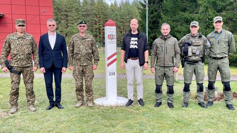 Lätlased tänasid Eestit ränderünde tõrjumise eest eest Läti-Valgevene piiril