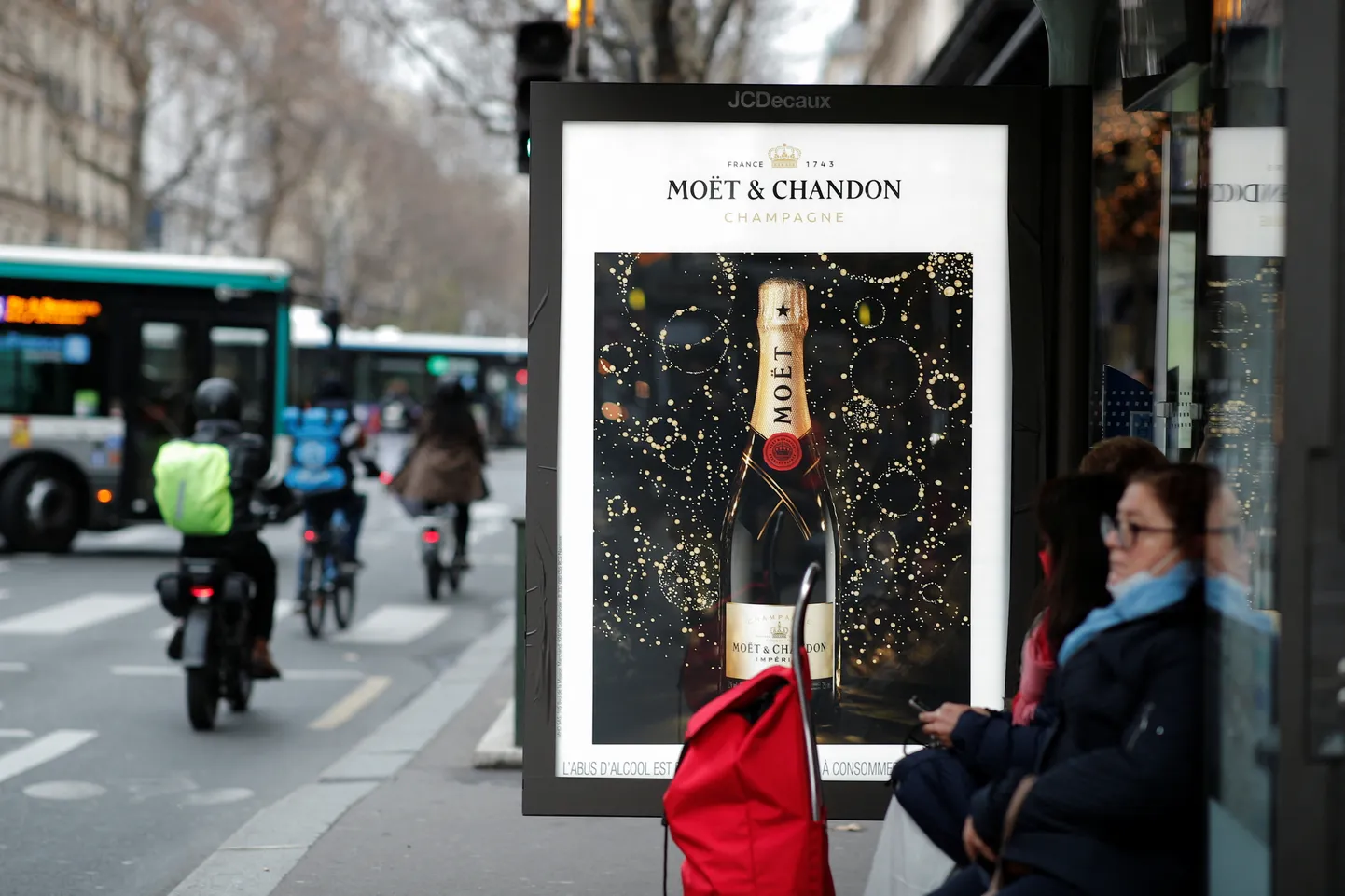 JCDecaux ootekoda Pariisis. Pilt on illustratiivne.