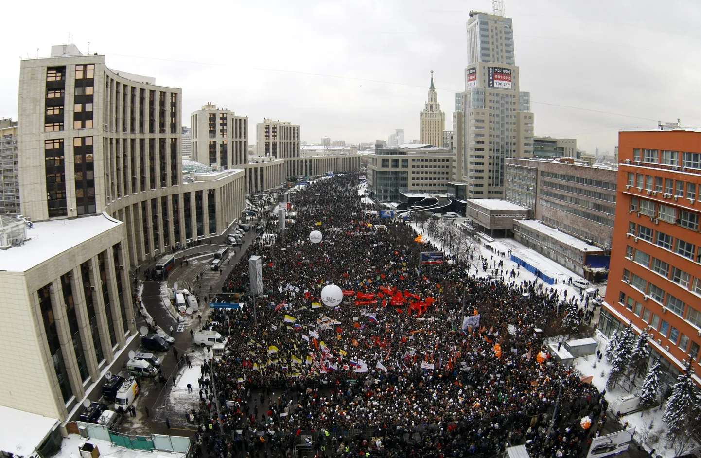 Акция протеста в Москве 24 декабря 2011 года. Иллюстративное фото.