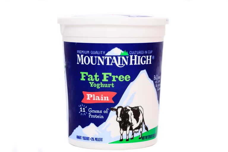 Tüüpiline rasvavaba toode - Mountain High jogurt.