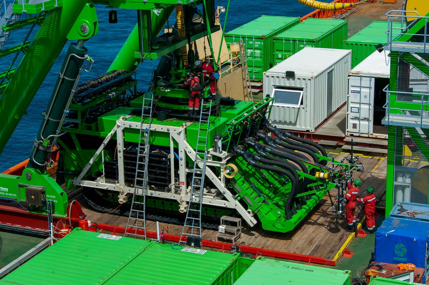 Süvamere kaevandusroboti Patania II katsetamine Clarion-Clippertoni tsoonis 2021. aasta aprillis.