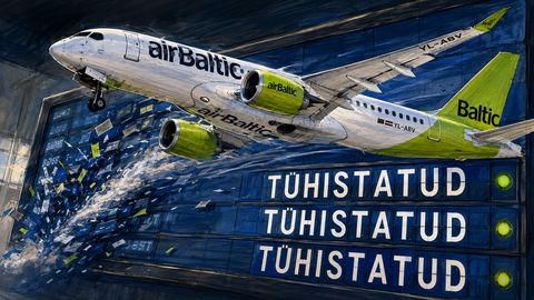 VASTU TAEVAST! ⟩ AirBaltic tühistas ootamatult massiliselt lende: hommikul ärgates oli «tore» avastus