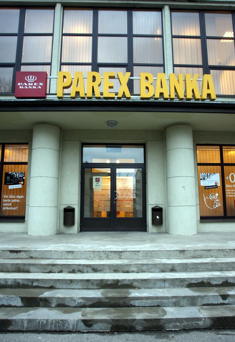 Läti Parex pank pankrotistus 2009. aastal.
