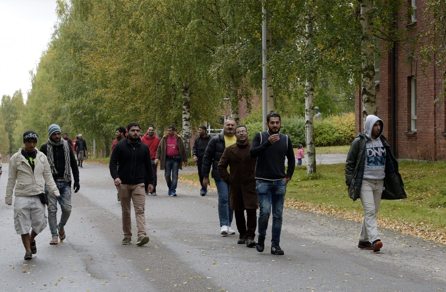 Iraagist pärit põgenikud 2015. aasta sügisel Soomes Lahtis