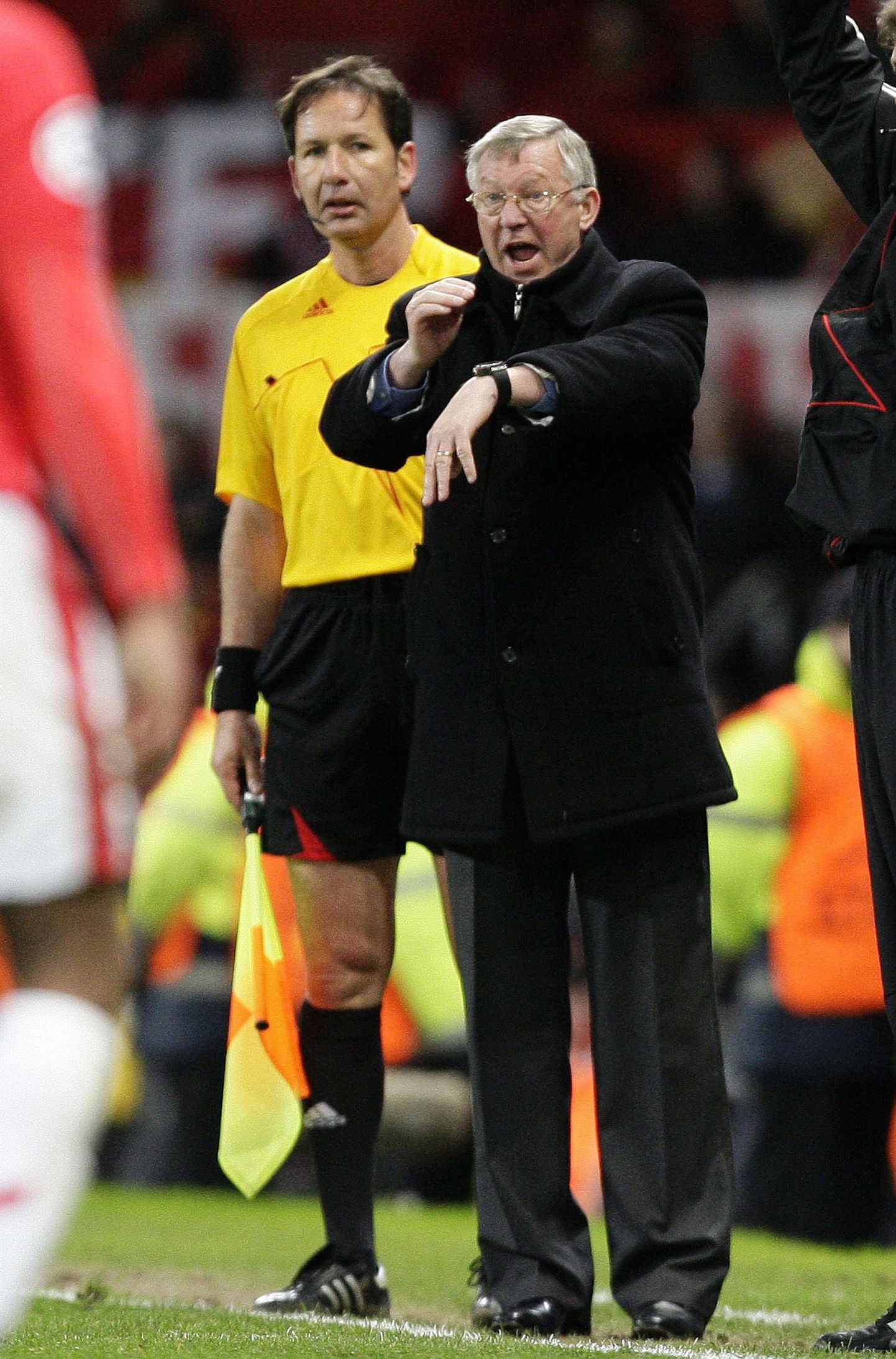 Manchester Unitedi endine peatreener Alex Ferguson.